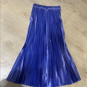 ASOS Royal Blue A-Line Pleated Skirt